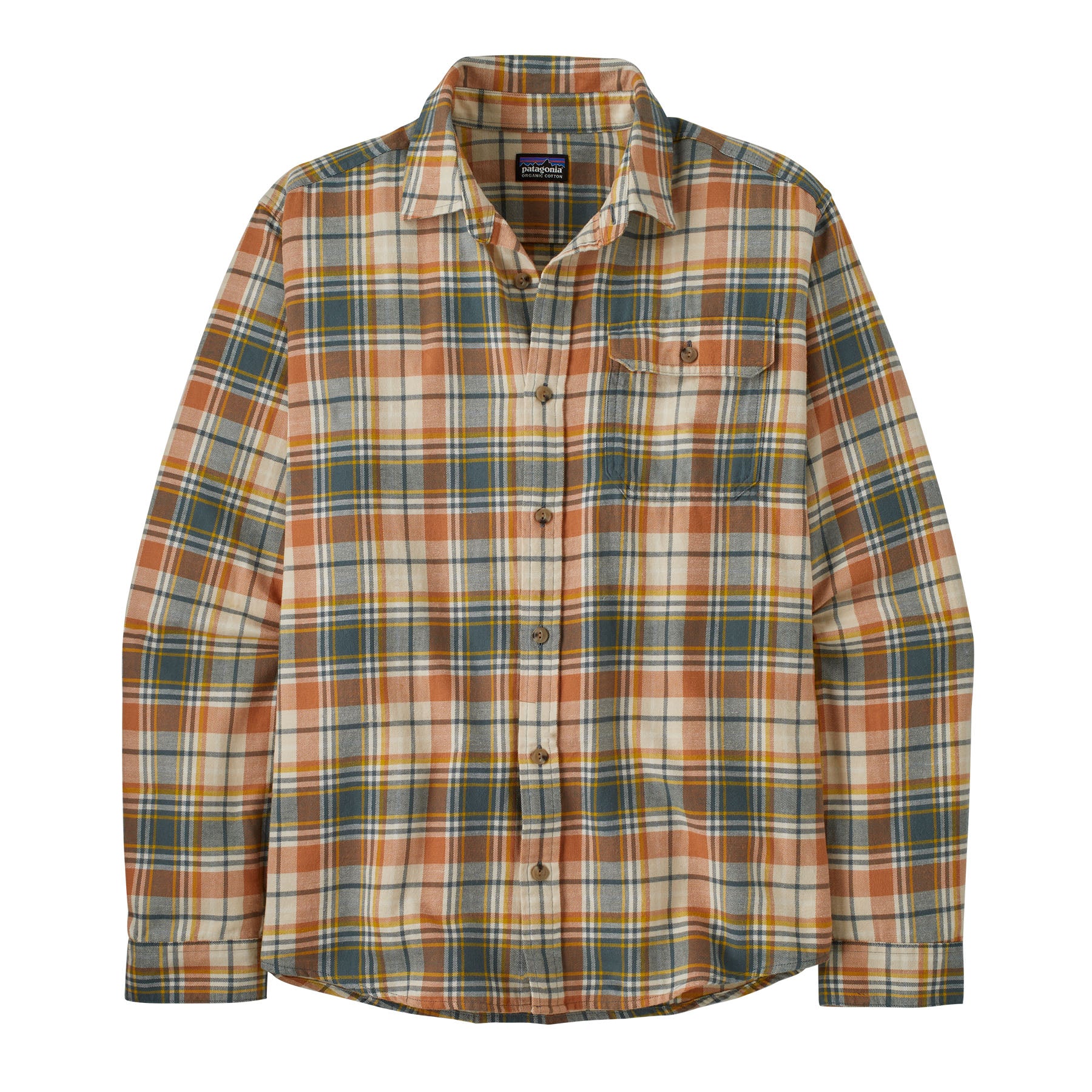 Men's Long-Sleeved Cotton in Conversion Lightweight Fjord Flannel Shir