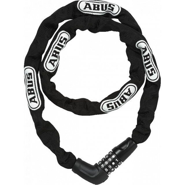 Abus Chain Locks - Steel-o-chain 5805c/110 Black Combo - 110 Cm Length / 5 Mm Diameter Square