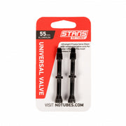 Stan's Notubes Valve Stem Pair, Universal, Al, Presta, 55mm, Black