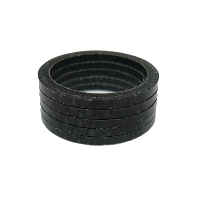 Wheels Mfg 1-1/8" Carbon Headset Spacer Pack Of 5 Carbon