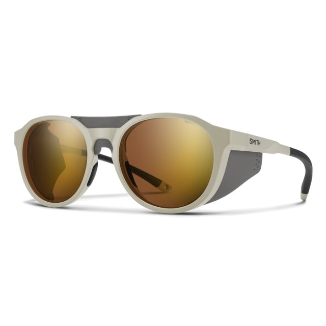 Smith Optics Venture Matte Bone - ChromaPop Glacier Photochromic Gold Mirror