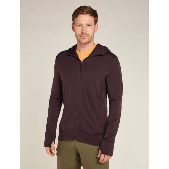 Icebreaker Merino 260 Quantum Ls Zip Hoodie Bittersweet