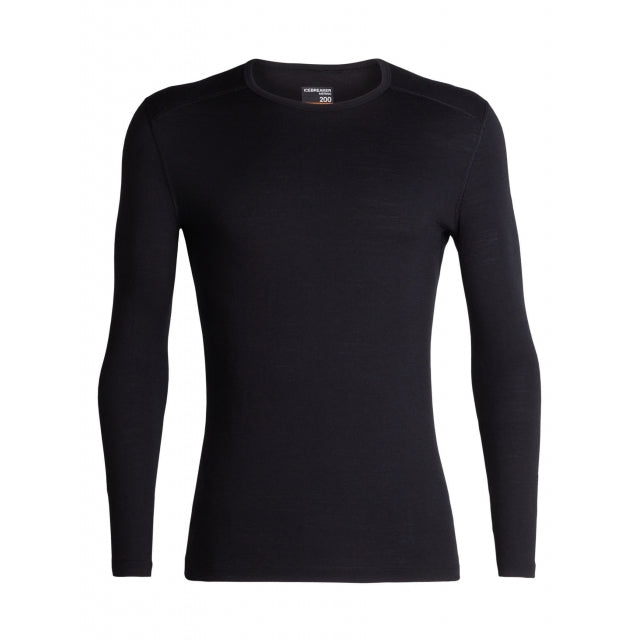 Icebreaker Merino 200 Oasis Ls Crewe Black