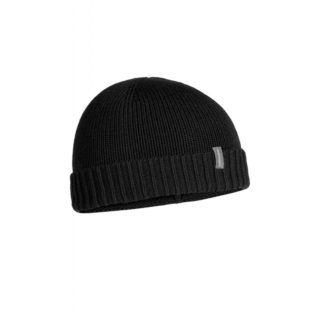 Icebreaker Unisex Vela Cuff Beanie Black