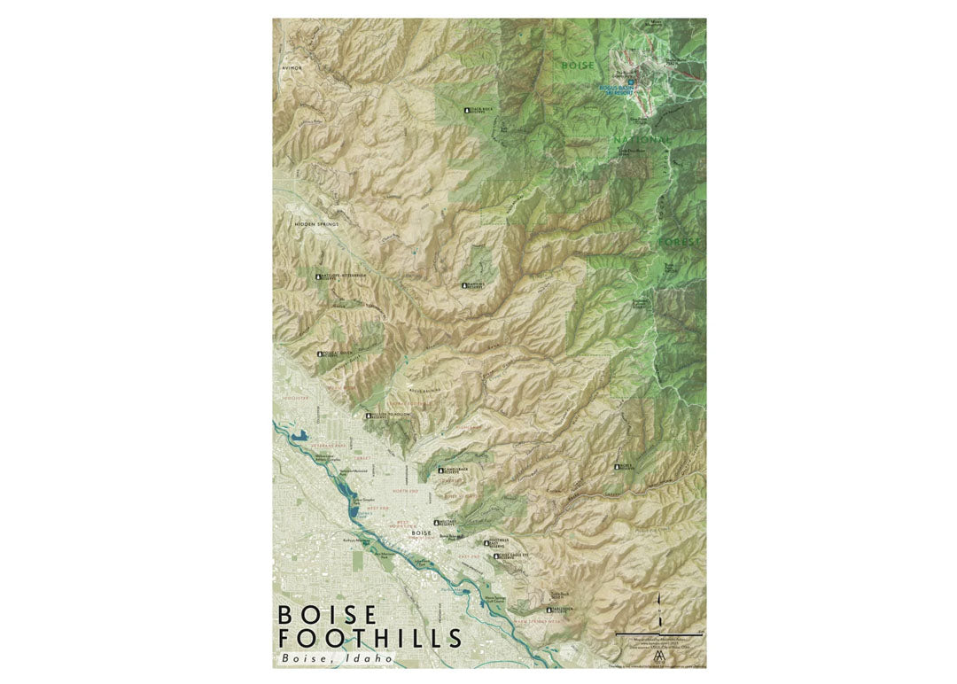 AA Topo Boise Foothills topographic map