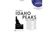 AA Topo Idaho 12ers Map Print