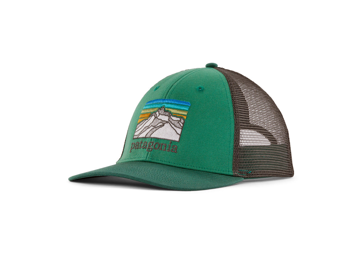 Line Logo Ridge LoPro Trucker Hat - Gather Green / O/S