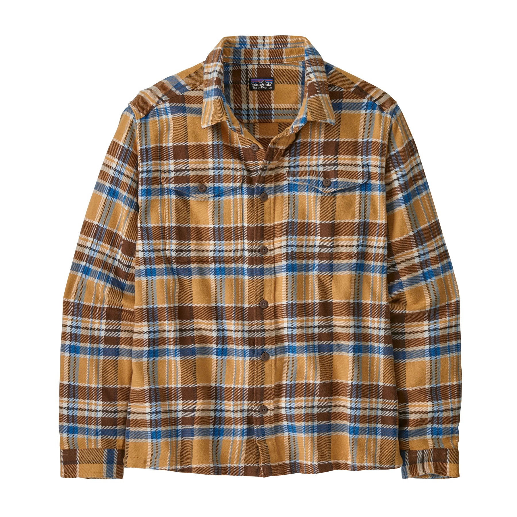 Patagonia Men's Fjord Flannel Shirt Adventurer: Pufferfish Gold