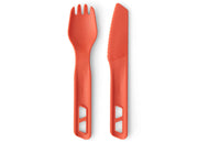 Sea to Summit Passage Cutlery Set - (2 Piece) 2 Piece (Spork and Knife / Spicy Orange