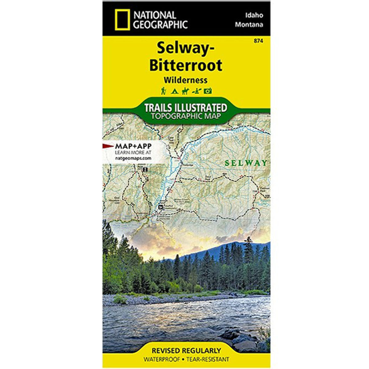 Hiking Idaho National Geographic Selway Bitterroot Map Selway Bitterroot