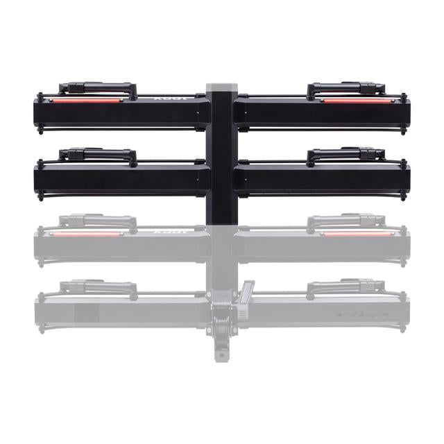 Kuat Piston X Add On Led Dual Ratchet Platform Rack With Kashima - 2 Bike Galaxy Gray