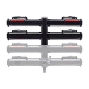 Kuat Piston X Add On Led Dual Ratchet Platform Rack With Kashima - 2 Bike Galaxy Gray