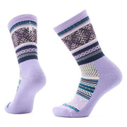 Smartwool Everyday Fair Isle Sweater Crew Socks Ultra Violet