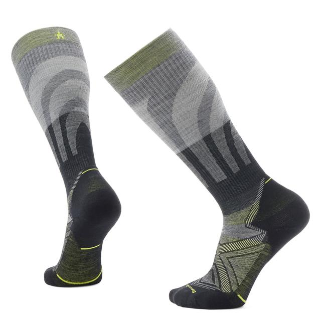 Smartwool Run Compression Over The Calf Socks Medium Gray