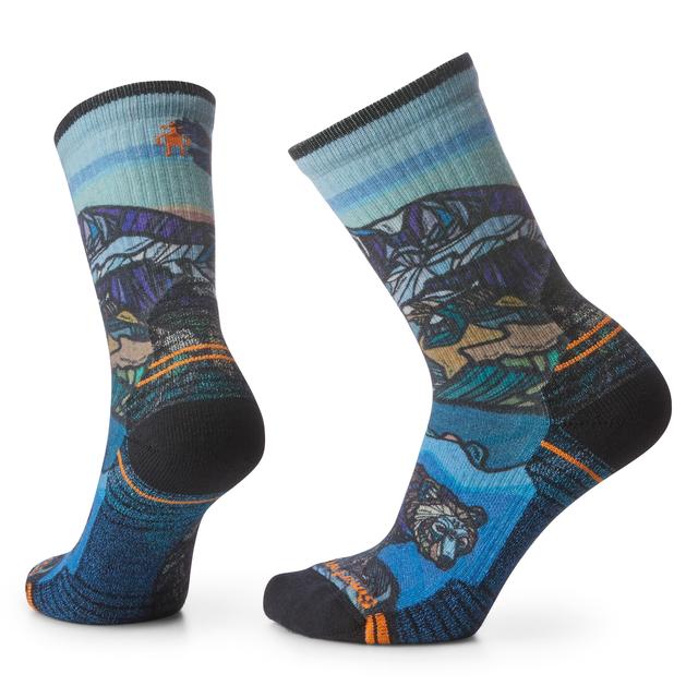 Smartwool Hike Light Cushion Icy Range Print Crew Socks Multi Color