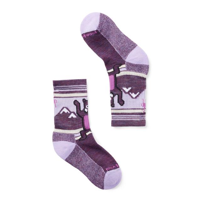 Smartwool Hike Hiking Bear Crew Socks Purple Iris