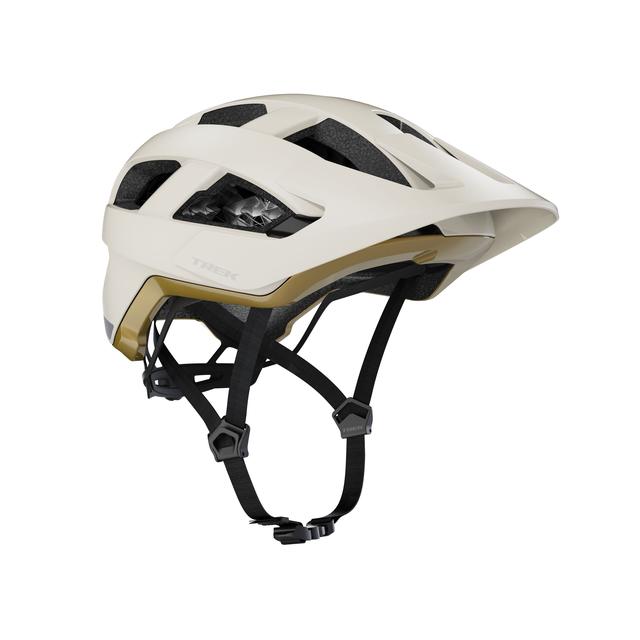 Trek Quantum Wavecel Mountain Bike Helmet Era White/Old Style Gold