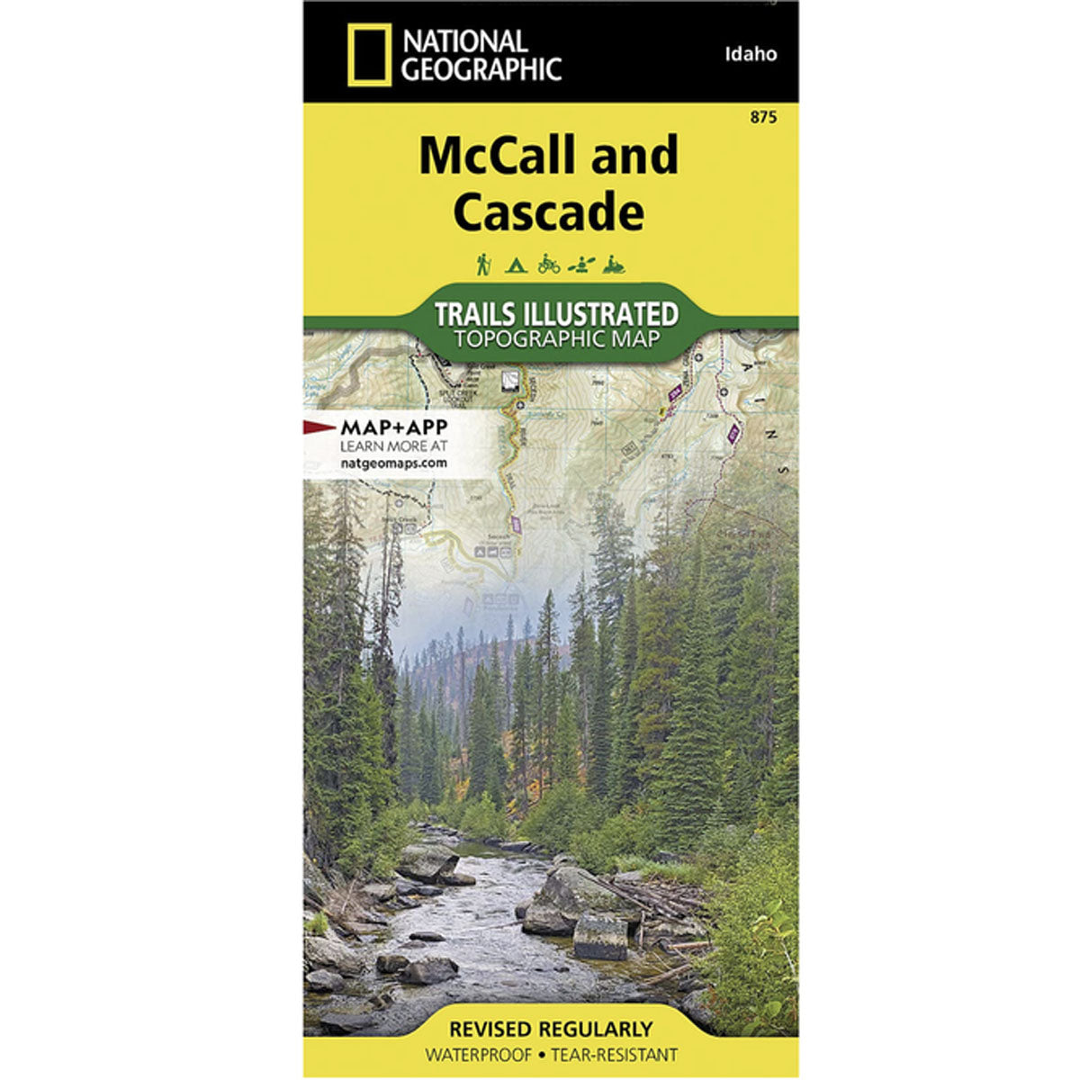 Hiking Idaho National Geographic McCall and Cascade Map McCall & Cascade