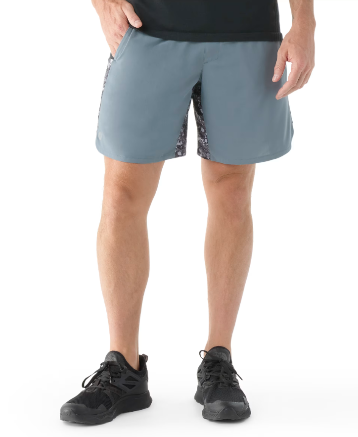 Smartwool Men's Active Lined 7'' Short Pewter Blue Mica Stone