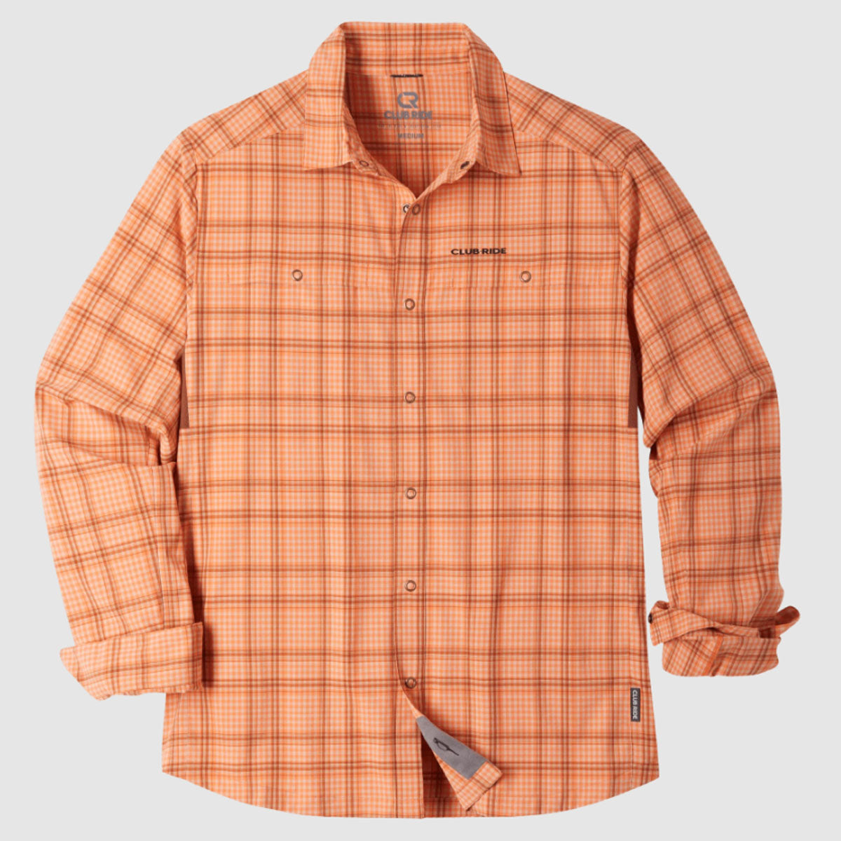 Club Ride Men's Quest Long Shirt Orange Spice