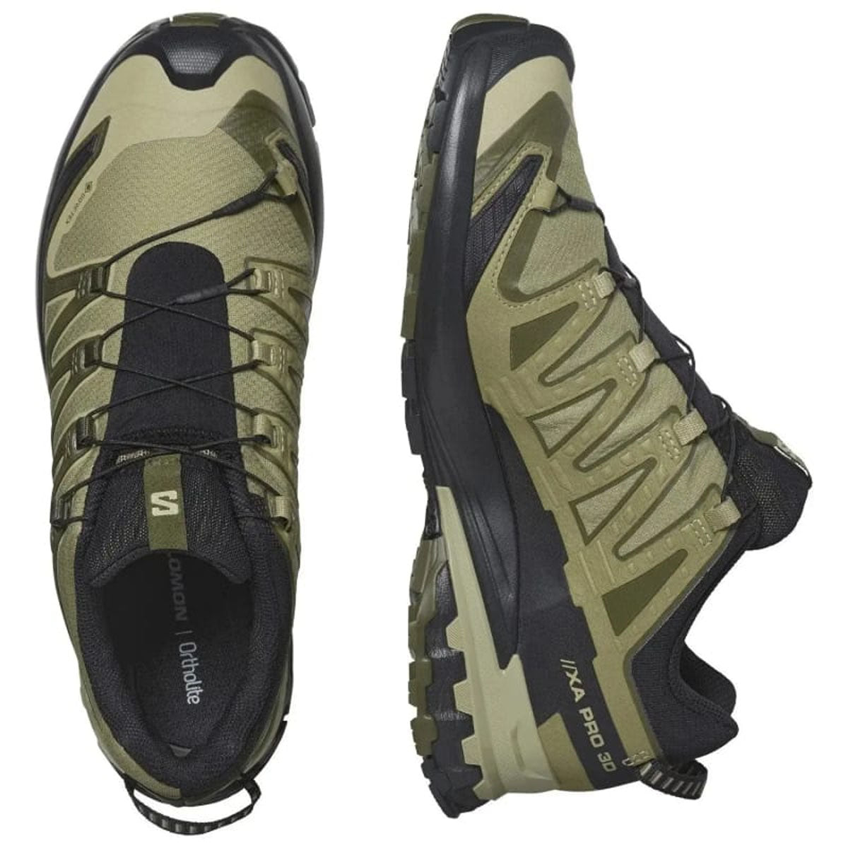 Salomon Men's XA Pro 3D V9 GTX Dried Herb / Black / Olive Night