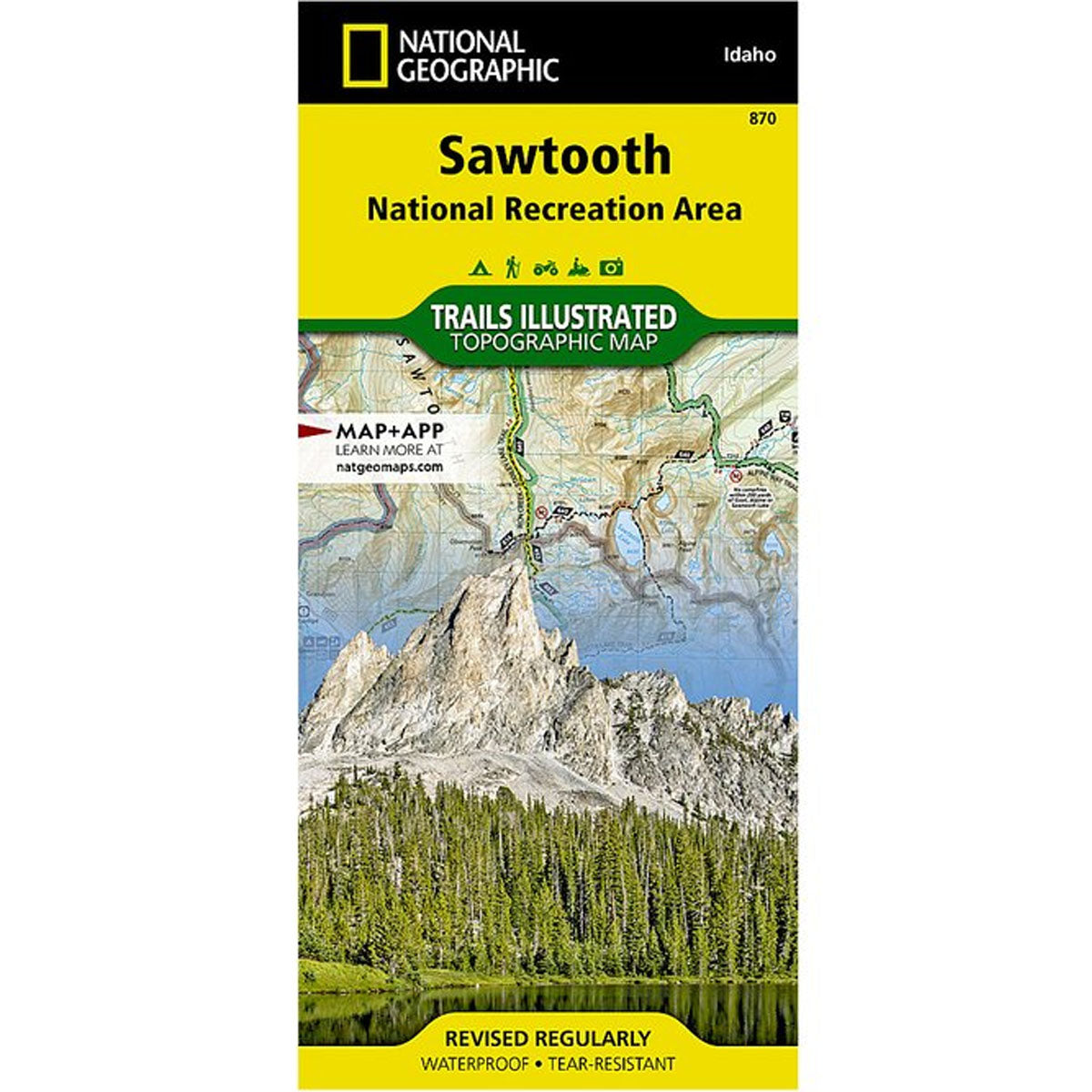 Hiking Idaho National Geographic Sawtooth Map Sawtooth