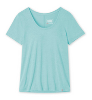 Stio Women's Divide Scoop Neck Tee SS Calming Water Heather