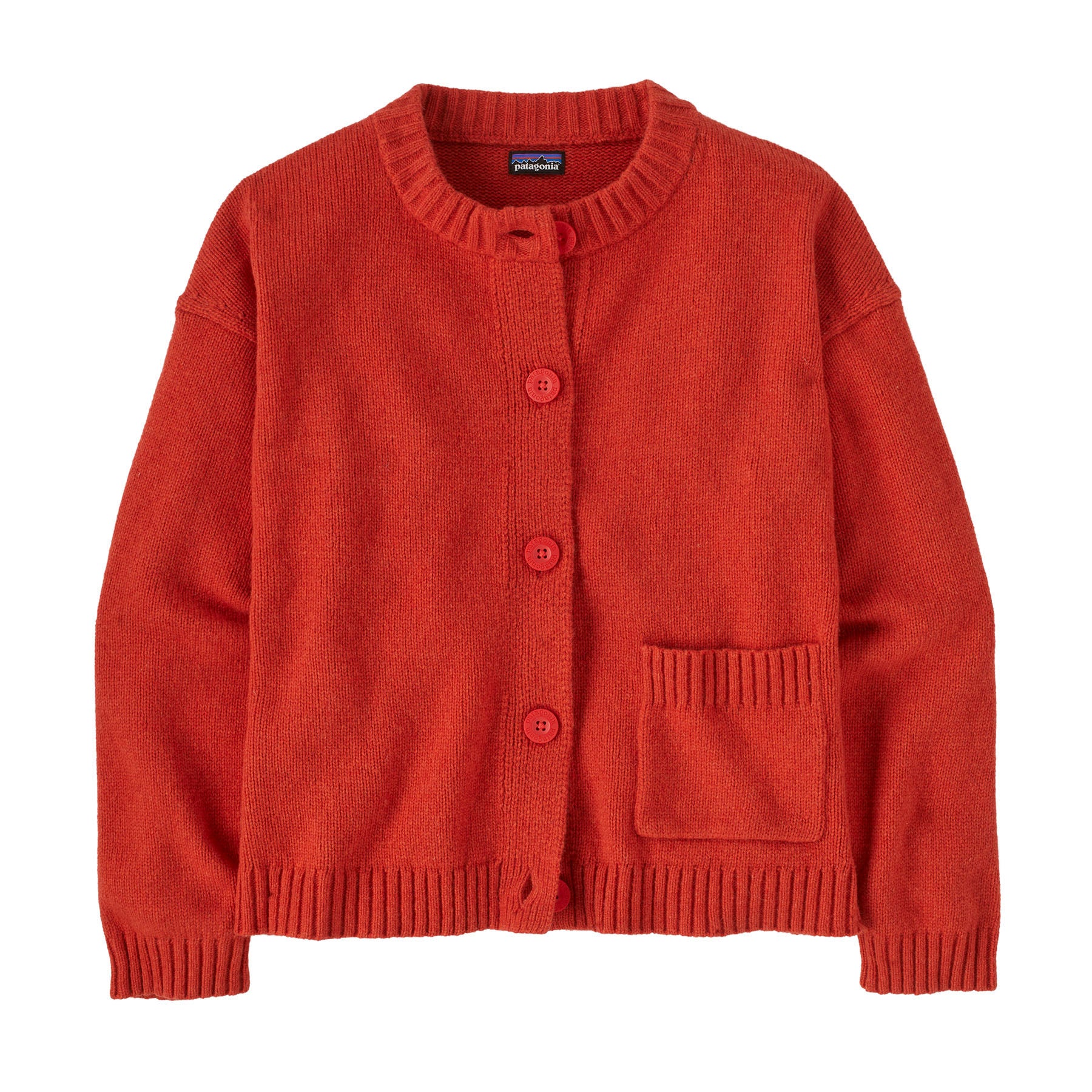 Patagonia Women's Recycled Wool Sweater Jacket Madder Red