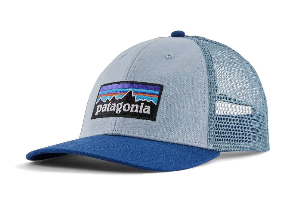 Patagonia P-6 Logo LoPro Trucker Hat (Steam Blue)