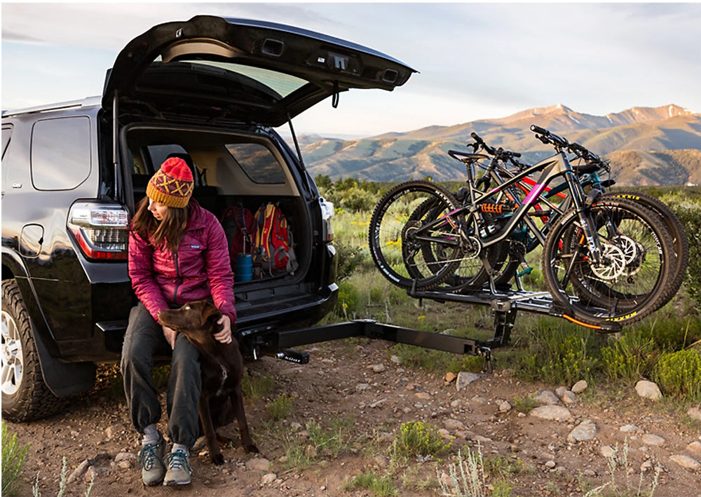 Hitch extender online bike rack